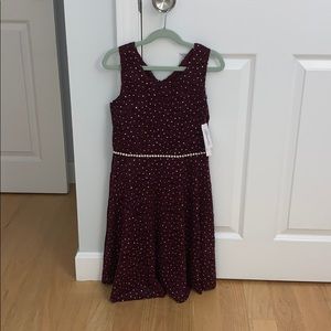 Speechless Kids Burgundy Dress
